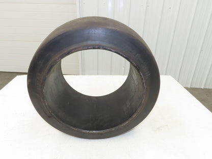 Solideal 18x9x12-1/8 Press-On Forklift Tire Solid Smooth Black