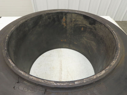 Solideal 18x9x12-1/8 Press-On Forklift Tire Solid Smooth Black