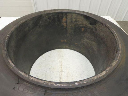 Solideal 18x9x12-1/8 Press-On Forklift Tire Solid Smooth Black