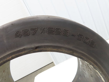 Clark 18x9x12-1/8 Press-On Forklift Tire Solid Smooth Black