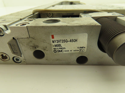 SMC MY2HT25G-450 Pneumatic Rodless Air Cylinder Guide 25mm Bore 450mm Stroke
