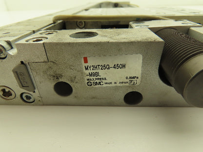 SMC MY2HT25G-450 Pneumatic Rodless Air Cylinder Guide 25mm Bore 450mm Stroke