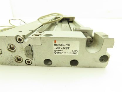SMC MY2H25G-250 Pneumatic Rodless Air Cylinder Guide 25mm Bore 250mm Stroke