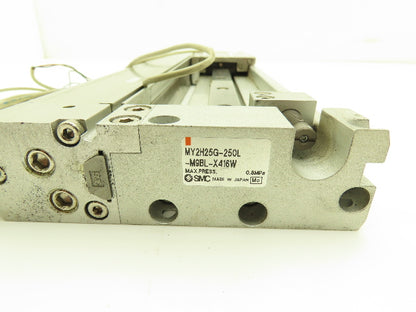 SMC MY2H25G-250 Pneumatic Rodless Air Cylinder Guide 25mm Bore 250mm Stroke