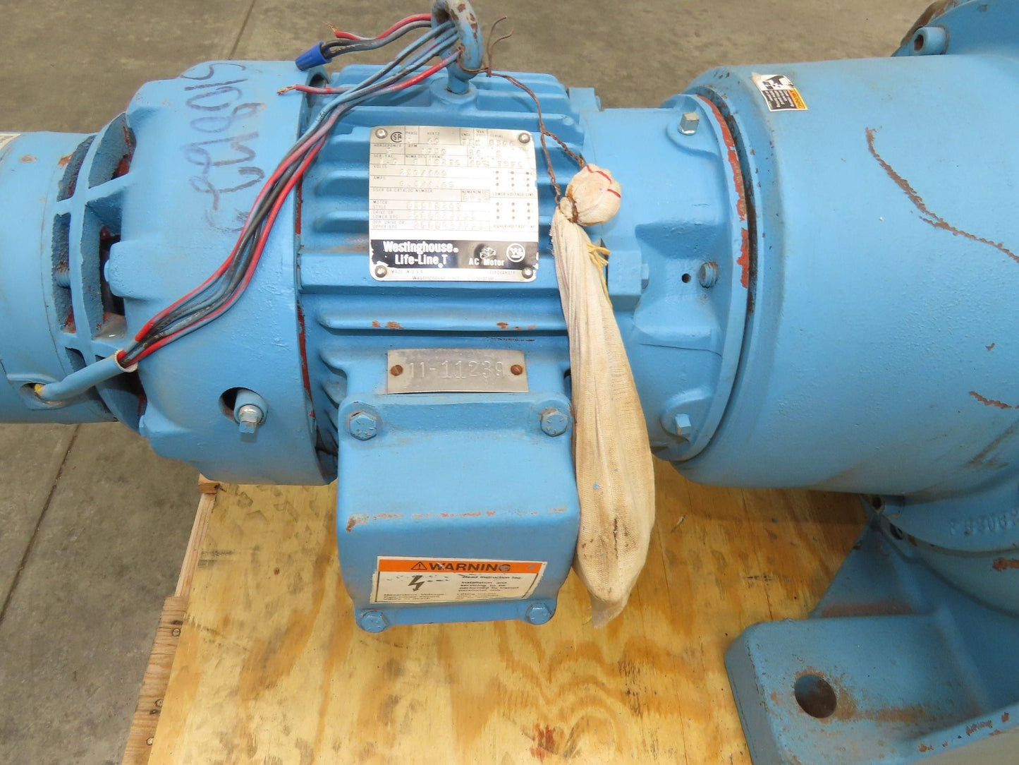 Link-Belt Inline Gearmotor 130:1 Reducer 13.5rpm 3Hp 460V 3PH Brake Motor 182TC