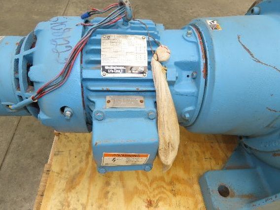Link-Belt Inline Gearmotor 130:1 Reducer 13.5rpm 3Hp 460V 3PH Brake Motor 182TC