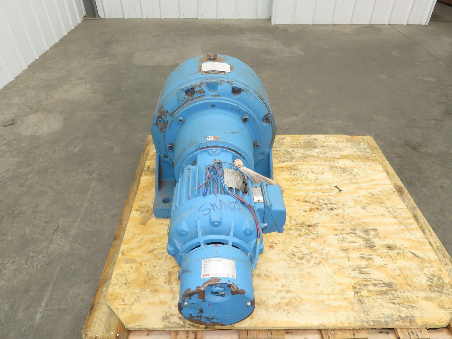 Link-Belt Inline Gearmotor 130:1 Reducer 13.5rpm 3Hp 460V 3PH Brake Motor 182TC