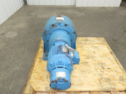 Link-Belt Inline Gearmotor 130:1 Reducer 13.5rpm 3Hp 460V 3PH Brake Motor 182TC