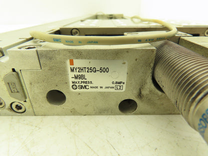 SMC MY2HT25G-500 Pneumatic Rodless Air Cylinder Guide 25mm Bore 500mm Stroke