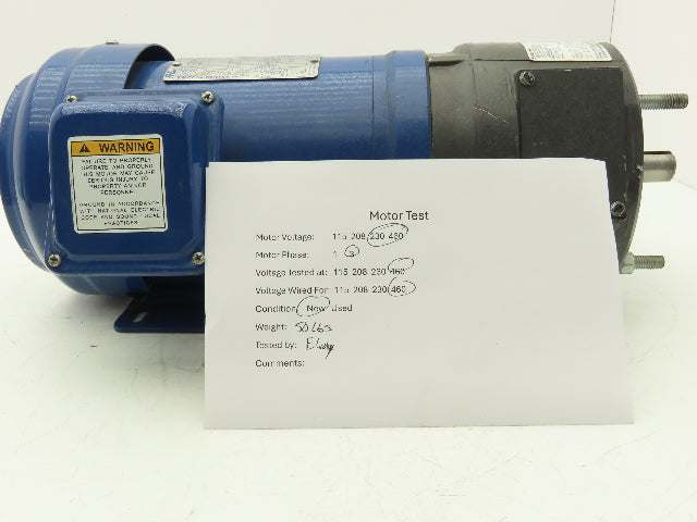 Westinghouse Stearns GP0014C Brake Motor 1Hp 1750RPM 230/460V 143T 105673107QF