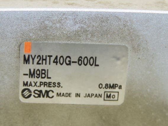 SMC MY2HT40G-600 Pneumatic Rodless Air Cylinder Guide 40mm Bore 600mm Stroke