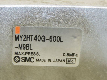 SMC MY2HT40G-600 Pneumatic Rodless Air Cylinder Guide 40mm Bore 600mm Stroke