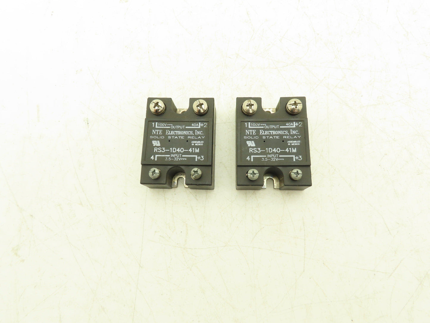 NTE Electronics RS3-1D40-41M Solid State Relay 40A 3.5-32VDC Coil Lot of 2