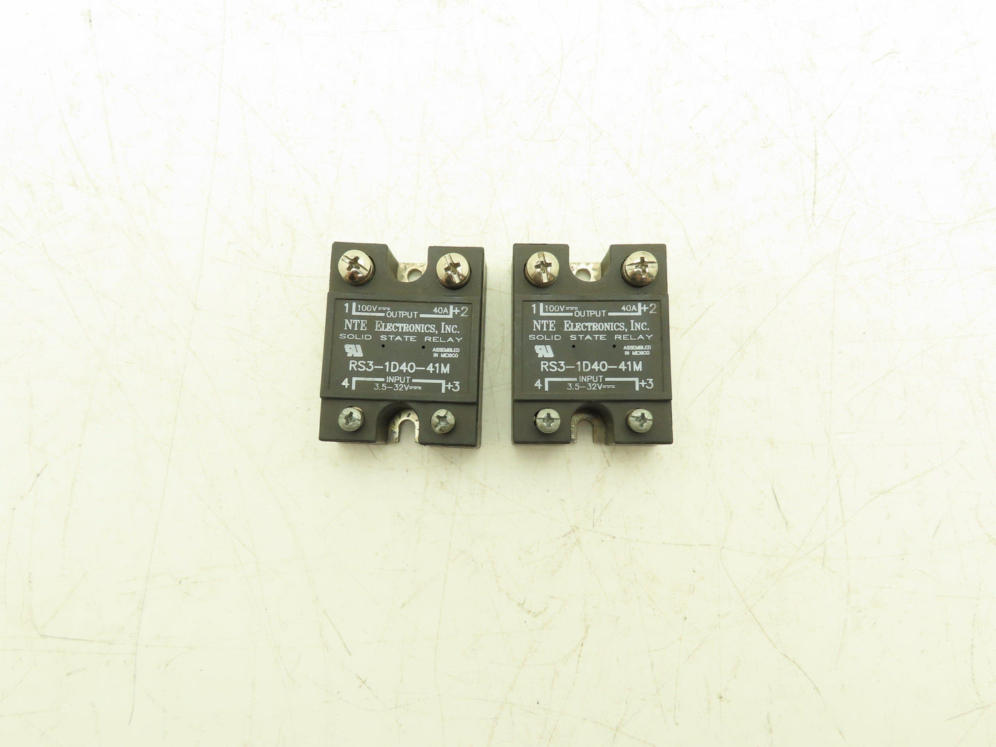 NTE Electronics RS3-1D40-41M Solid State Relay 40A 3.5-32VDC Coil Lot of 2