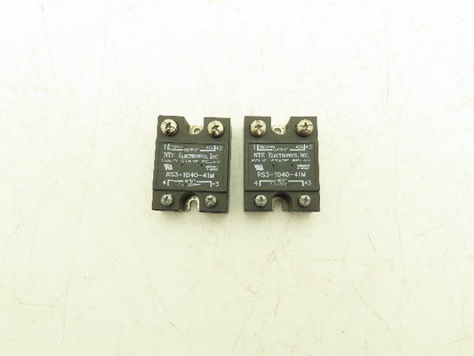 NTE Electronics RS3-1D40-41M Solid State Relay 40A 3.5-32VDC Coil Lot of 2