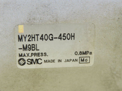 SMC MY2HT40G-450 Pneumatic Rodless Air Cylinder Guide 40mm Bore 450mm Stroke