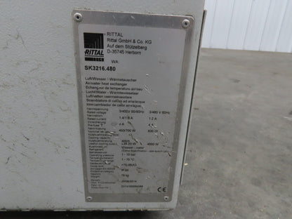 Rittal SK3216.480 Electrical Enclosure Air Water Heat Exchanger 7kw 480V