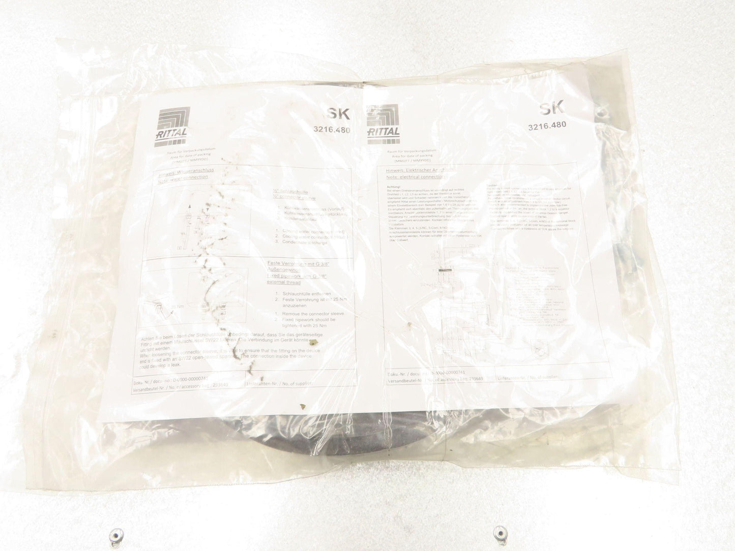 Rittal SK3216.480 Electrical Enclosure Air Water Heat Exchanger 7kw 480V