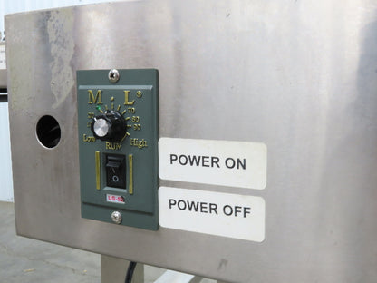 Superior F201.5 Inkjet Coding Conveyor 14"x54"L Variable Speed 115V Cleated Belt