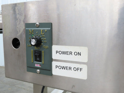 Superior F201.5 Inkjet Coding Conveyor 14"x54"L Variable Speed 115V Cleated Belt