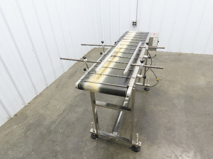 Superior F201.5 Inkjet Coding Conveyor 14"x54"L Variable Speed 115V Cleated Belt