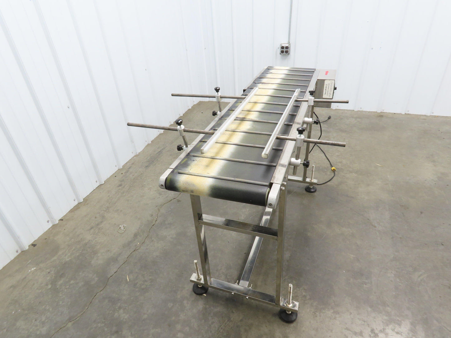 Superior F201.5 Inkjet Coding Conveyor 14"x54"L Variable Speed 115V Cleated Belt