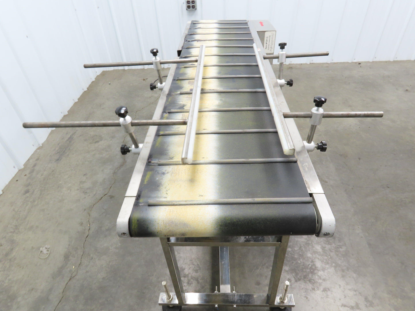Superior F201.5 Inkjet Coding Conveyor 14"x54"L Variable Speed 115V Cleated Belt