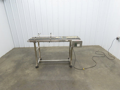 Superior F201.5 Inkjet Coding Conveyor 14"x54"L Variable Speed 115V Cleated Belt