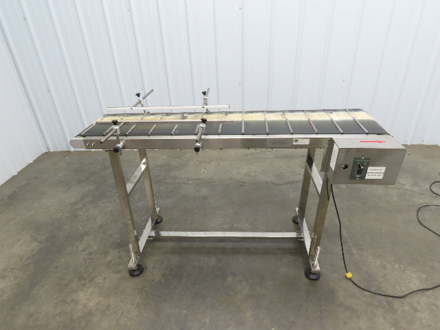 Superior F201.5 Inkjet Coding Conveyor 14"x54"L Variable Speed 115V Cleated Belt