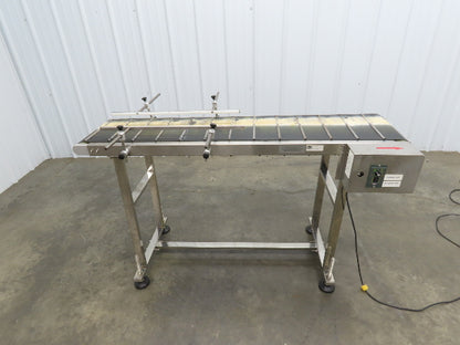Superior F201.5 Inkjet Coding Conveyor 14"x54"L Variable Speed 115V Cleated Belt
