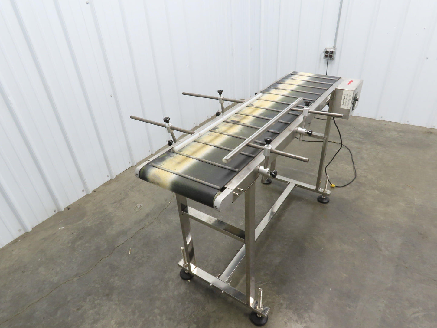Superior F201.5 Inkjet Coding Conveyor 14"x54"L Variable Speed 115V Cleated Belt