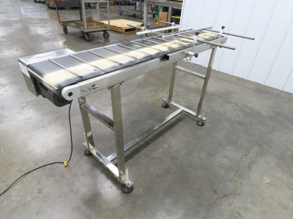 Superior F201.5 Inkjet Coding Conveyor 14"x54"L Variable Speed 115V Cleated Belt