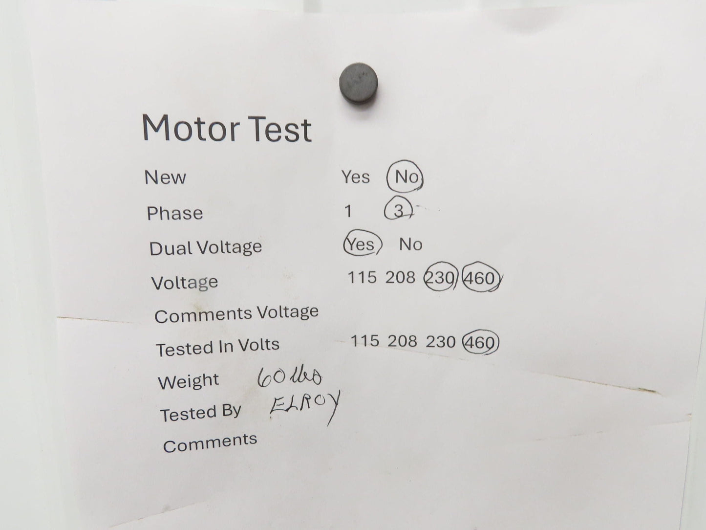Cincinnati Fan PB-12A Centrifugal Pressure Blower 800cfm 2"SP 230/460v 3Ph 1Hp