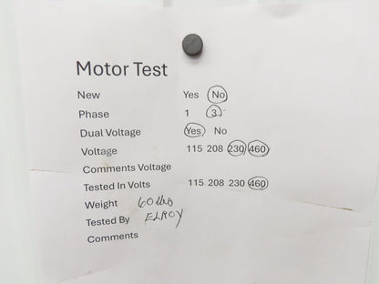 Cincinnati Fan PB-12A Centrifugal Pressure Blower 800cfm 2"SP 230/460v 3Ph 1Hp