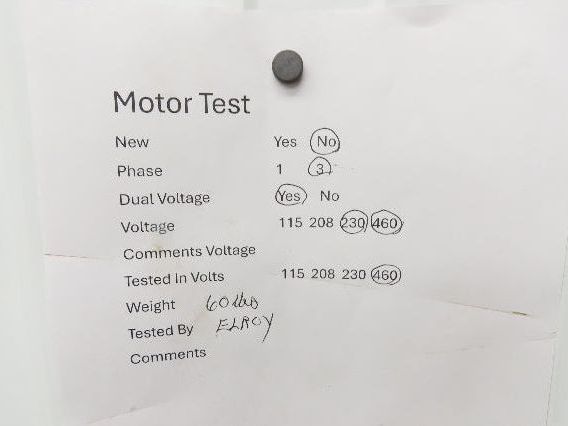 Cincinnati Fan PB-12A Centrifugal Pressure Blower 800cfm 2"SP 230/460v 3Ph 1Hp