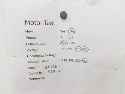 Cincinnati Fan PB-12A Centrifugal Pressure Blower 800cfm 2"SP 230/460v 3Ph 1Hp