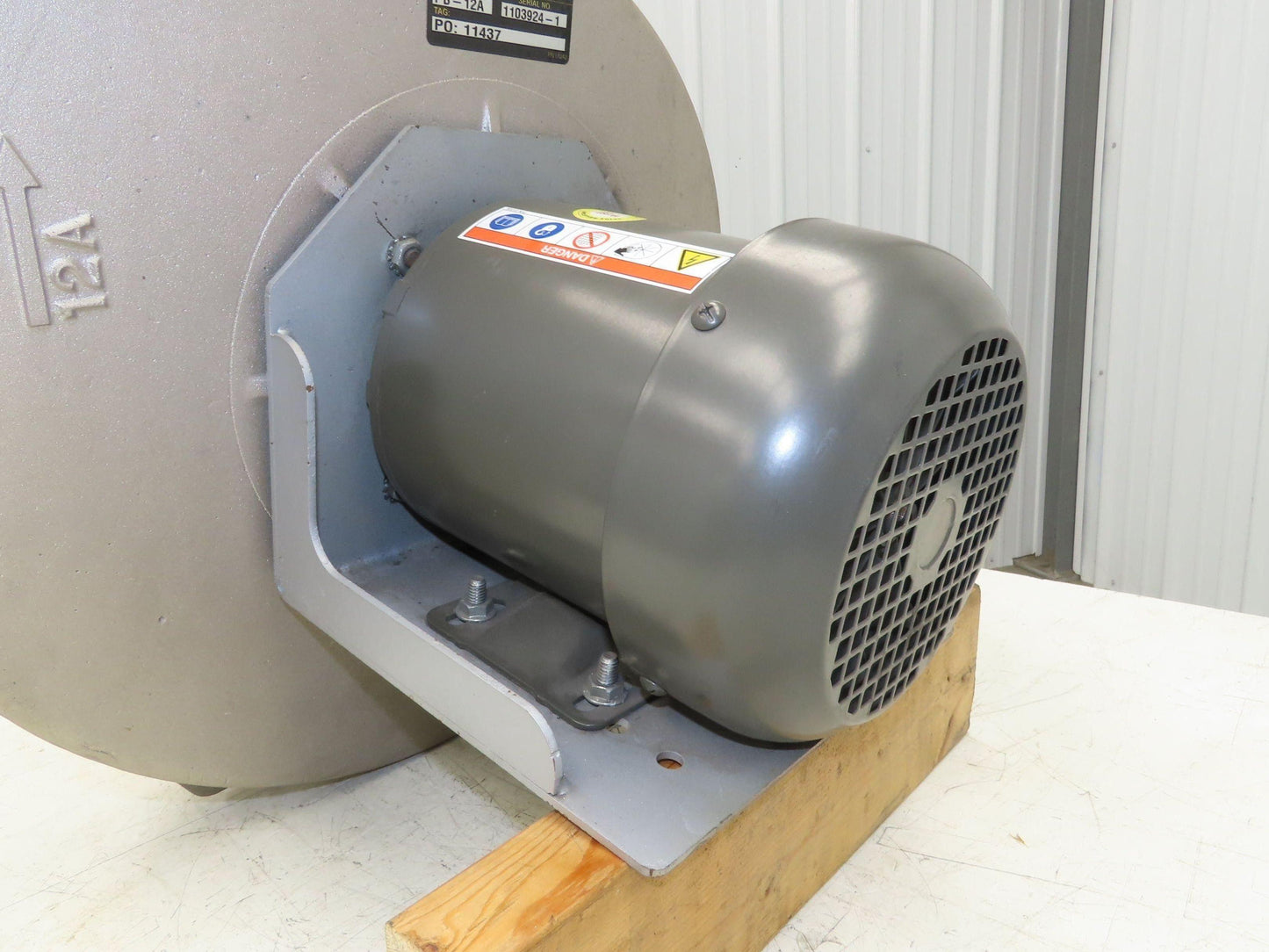 Cincinnati Fan PB-12A Centrifugal Pressure Blower 800cfm 2"SP 230/460v 3Ph 1Hp