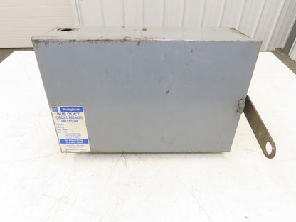 Westinghouse Busway Disconnect Switch Bus Plug 25A 600VAC 3PH 3W