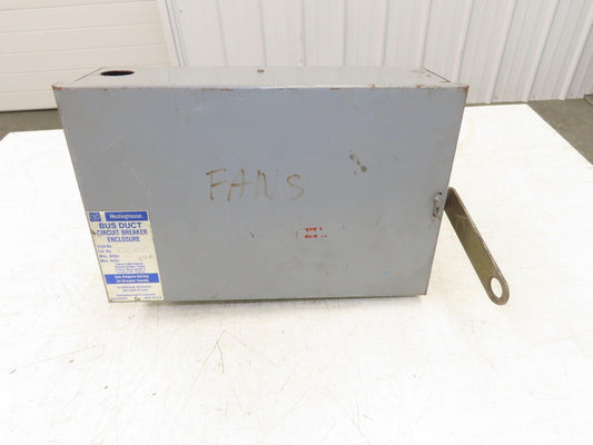 Westinghouse Busway Disconnect Switch Bus Plug 30A 600VAC 3PH 3W