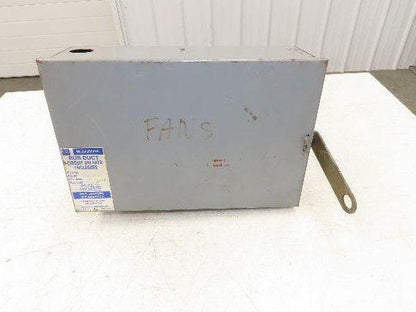 Westinghouse Busway Disconnect Switch Bus Plug 30A 600VAC 3PH 3W