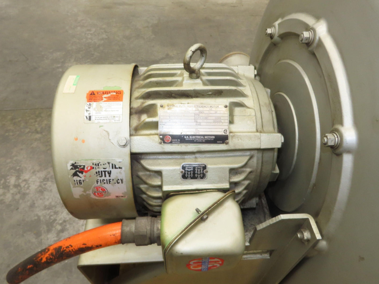 North American Mfg 2416-D-77.5D | GB-6727 Turbo Blower 1165cfm 16.2psi 7.5Hp 3Ph