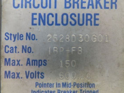 Westinghouse Busway Disconnect Switch Bus Plug 20A 600VAC 3PH 3W