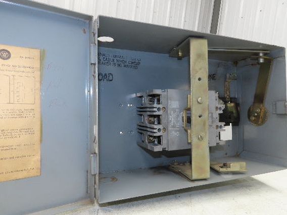 Westinghouse Busway Disconnect Switch Bus Plug 40A 600VAC 3PH 3W