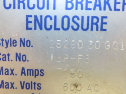 Westinghouse Busway Disconnect Switch Bus Plug 40A 600VAC 3PH 3W