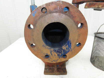 Hayward Model 72 Simplex 4" Inline Basket Strainer Cast Iron 200 PSI Flanged