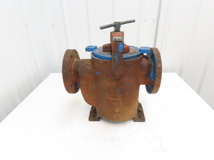 Hayward Model 72 Simplex 4" Inline Basket Strainer Cast Iron 200 PSI Flanged