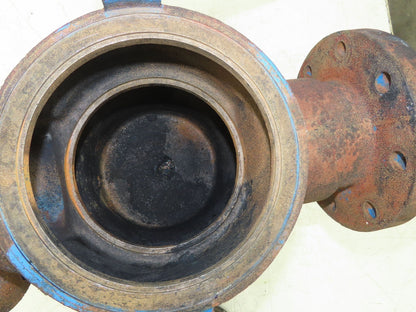 Hayward Model 72 Simplex 4" Inline Basket Strainer Cast Iron 200 PSI Flanged