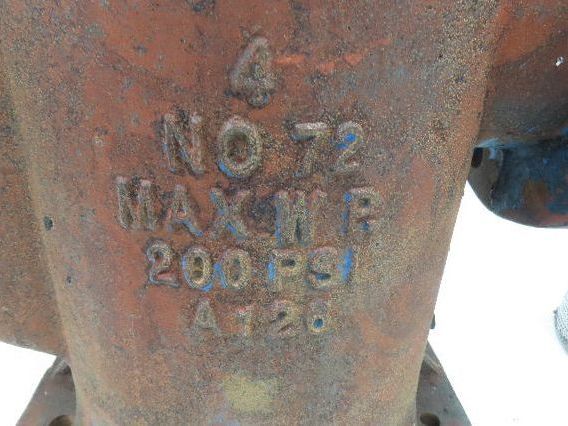 Hayward Model 72 Simplex 4" Inline Basket Strainer Cast Iron 200 PSI Flanged