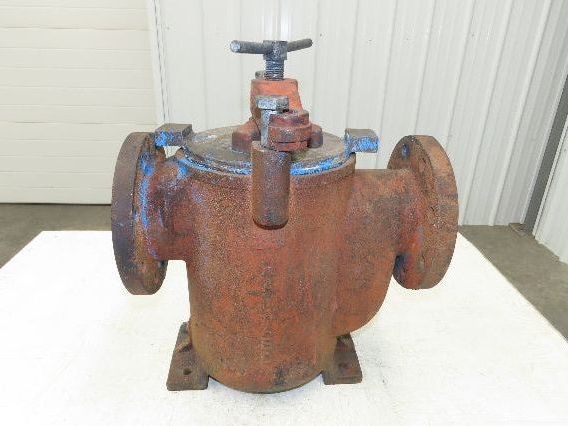 Hayward Model 72 Simplex 4" Inline Basket Strainer Cast Iron 200 PSI Flanged