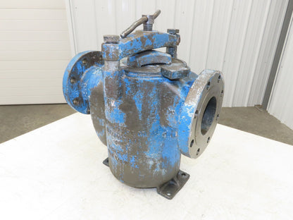 Hayward Model 72 Simplex 4" Inline Basket Strainer Cast Iron 200 PSI Flanged